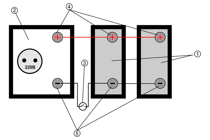 Схема инверторного аккумуляторного блока для студийных вспышек