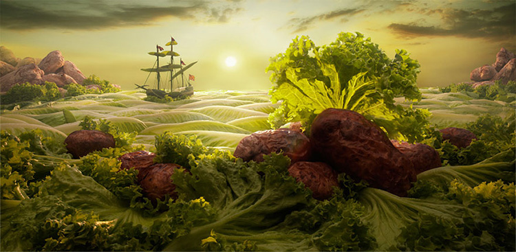      Foodscapes, Carl Warner